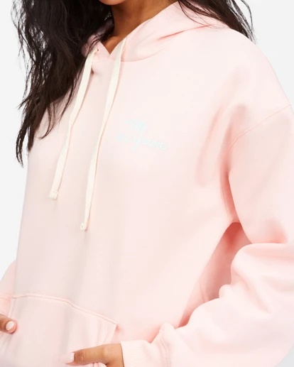 BILLABONG Off The Beach Pullover Graphic Hoodie PALE PINK 4 BILLABONG Off The Beach Pullover Graphic Hoodie PALE PINK - Image 4