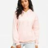 BILLABONG Off The Beach Pullover Graphic Hoodie PALE PINK