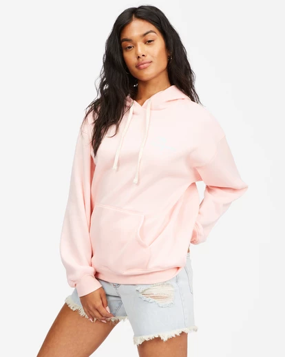 BILLABONG Off The Beach Pullover Graphic Hoodie PALE PINK 2 BILLABONG Off The Beach Pullover Graphic Hoodie PALE PINK - Image 2