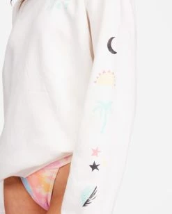 BILLABONG Gold Coast Crewneck Sweatshirt SALT CRYSTAL -Women Clothing Shop abjsf00225 billabongw scs dtl1