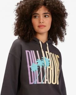 BILLABONG Sun Club Pullover Hoodie OFF BLACK -Women Clothing Shop abjsf00252 billabongw ofb dtl1