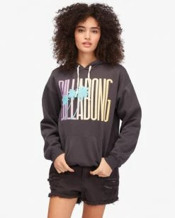 BILLABONG Sun Club Pullover Hoodie OFF BLACK