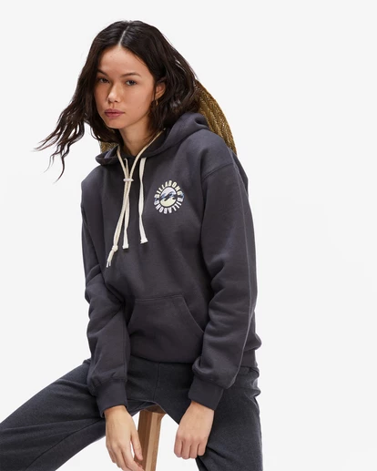 BILLABONG Ramblin Road Pullover Hoodie OFF BLACK 2 BILLABONG Ramblin Road Pullover Hoodie OFF BLACK - Image 2