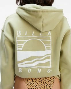 BILLABONG Poolside View Pullover Hoodie CACTUS -Women Clothing Shop abjsf00283 billabongw cac dtl1