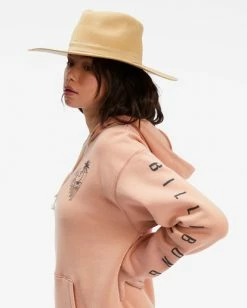 BILLABONG Wave Side Pullover Hoodie SANDSTONE -Women Clothing Shop abjsf00284 billabongw sds dtl2