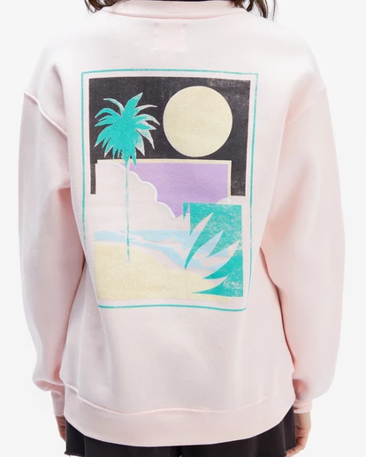 BILLABONG Into The Sunset Crewneck Sweatshirt BARELY BLUSH 5 BILLABONG Into The Sunset Crewneck Sweatshirt BARELY BLUSH - Image 5