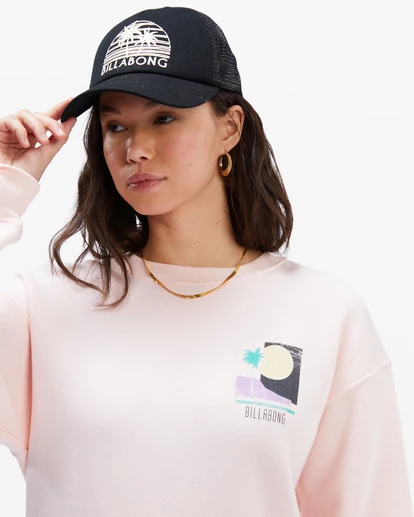 BILLABONG Into The Sunset Crewneck Sweatshirt BARELY BLUSH 6 BILLABONG Into The Sunset Crewneck Sweatshirt BARELY BLUSH - Image 6