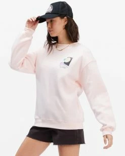 BILLABONG Into The Sunset Crewneck Sweatshirt BARELY BLUSH 8 BILLABONG Into The Sunset Crewneck Sweatshirt BARELY BLUSH -Women Clothing Shop abjsf00287 billabongw bys sd1