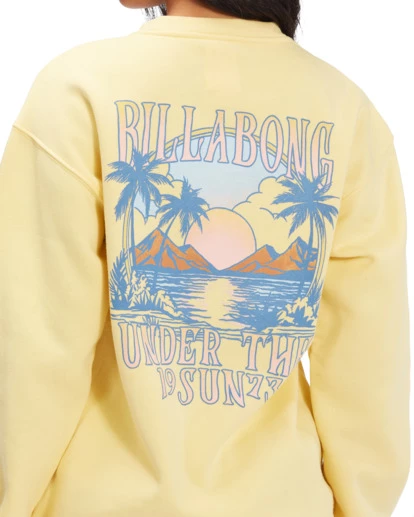 BILLABONG Ocean Days Crewneck Sweatshirt MELLOW YELLOW 5 BILLABONG Ocean Days Crewneck Sweatshirt MELLOW YELLOW - Image 5
