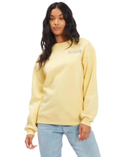 BILLABONG Ocean Days Crewneck Sweatshirt MELLOW YELLOW 1 BILLABONG Ocean Days Crewneck Sweatshirt MELLOW YELLOW