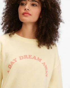 BILLABONG My Day Dream Crewneck Sweatshirt YELLOW FADE 7 BILLABONG My Day Dream Crewneck Sweatshirt YELLOW FADE -Women Clothing Shop abjsf00316 billabongw ylf dtl1