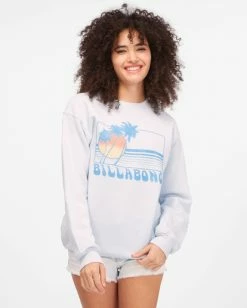 BILLABONG Sunset View Crewneck Sweatshirt ICE BLUE