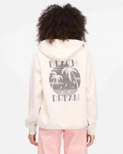 BILLABONG Beach Dream Pullover Hoodie SALT CRYSTAL -Women Clothing Shop abjsf00319 billabongw scs bck1