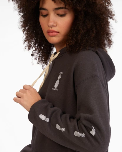 BILLABONG Helll Aloha Pullover Hoodie OFF BLACK 5 BILLABONG Helll Aloha Pullover Hoodie OFF BLACK - Image 5