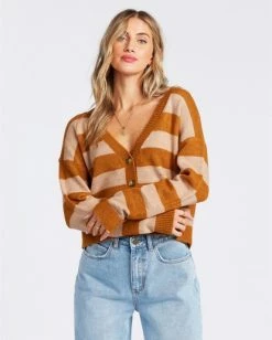 BILLABONG Sunsetter Sweater AUBURN 7 BILLABONG Sunsetter Sweater AUBURN -Women Clothing Shop abjsw00107 billabongw aub frt1