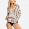 BILLABONG Baja Beach Hooded Sweater TICKLED PINK