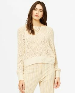 BILLABONG Sundown Relaxed Crewneck Sweater WHITE CAP