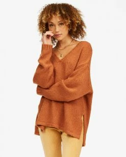 BILLABONG Tuned In Tunic Sweater BRONZE