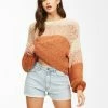 BILLABONG Blending In Cropped Sweater SANDSTONE