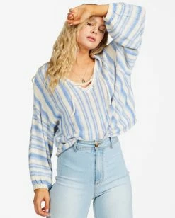 BILLABONG So Sweet Pullover Sweater SWEET BLUE -Women Clothing Shop abjsw00176 billabongw bka0 frt1