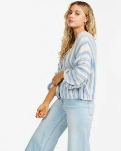 BILLABONG So Sweet Pullover Sweater SWEET BLUE -Women Clothing Shop abjsw00176 billabongw bka0 sd1
