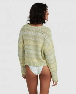 BILLABONG Easy Going Sweater GRASS 9 BILLABONG Easy Going Sweater GRASS -Women Clothing Shop abjsw00181 billabongw grs bck1