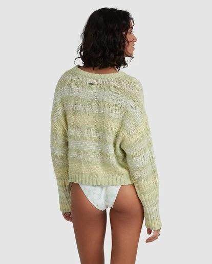 BILLABONG Easy Going Sweater GRASS 4 BILLABONG Easy Going Sweater GRASS - Image 4