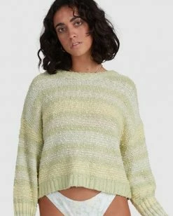 BILLABONG Easy Going Sweater GRASS 11 BILLABONG Easy Going Sweater GRASS -Women Clothing Shop abjsw00181 billabongw grs dtl1