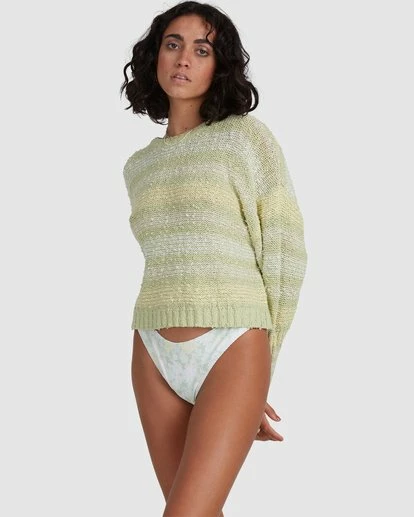 BILLABONG Easy Going Sweater GRASS 2 BILLABONG Easy Going Sweater GRASS - Image 2