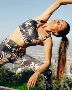 BILLABONG Safari Nights Tank Bikini Top BLACK PEBBLE