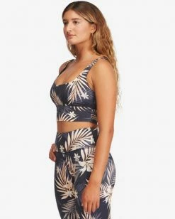 BILLABONG Safari Nights Tank Bikini Top BLACK PEBBLE -Women Clothing Shop abjto00102 billabongw bpb sd1