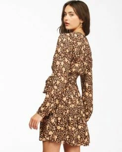 BILLABONG Golden Glow Dress BLACK 5 BILLABONG Golden Glow Dress BLACK -Women Clothing Shop abjwd00116 billabongw blk bck1