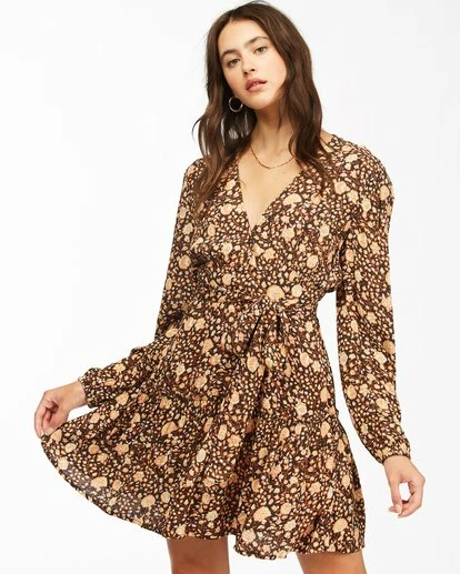 BILLABONG Golden Glow Dress BLACK 1 BILLABONG Golden Glow Dress BLACK