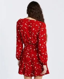 BILLABONG Lovin You Dress PAPRIKA -Women Clothing Shop abjwd00120 billabongw pap bck1