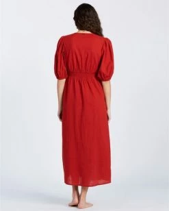 BILLABONG Run Wild Dress PAPRIKA -Women Clothing Shop abjwd00125 billabongw pap bck1