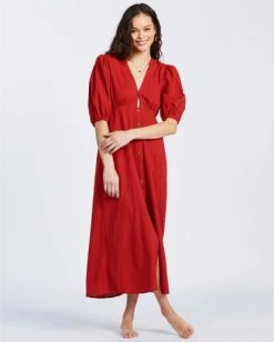 BILLABONG Run Wild Dress PAPRIKA -Women Clothing Shop abjwd00125 billabongw pap frt1