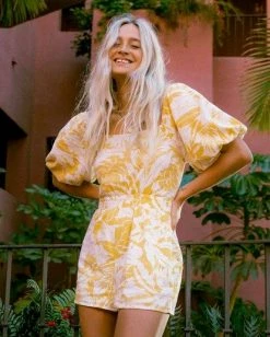 BILLABONG Hello Sun Mini Dress VINTAGE YELLOW
