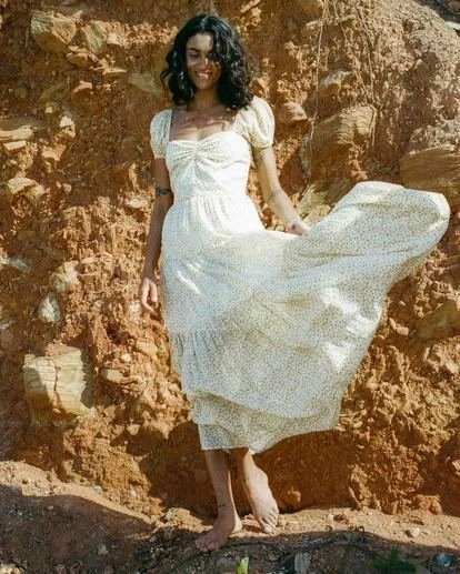 BILLABONG Sunrise Maxi Dress WHITE/MULTI 2 BILLABONG Sunrise Maxi Dress WHITE/MULTI - Image 2