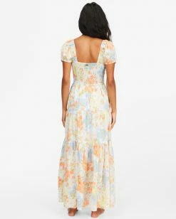 BILLABONG Sunrise Maxi Dress WHITE/MULTI 11 BILLABONG Sunrise Maxi Dress WHITE/MULTI -Women Clothing Shop abjwd00168 billabongw wmu bck1
