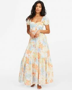 BILLABONG Sunrise Maxi Dress WHITE/MULTI 9 BILLABONG Sunrise Maxi Dress WHITE/MULTI -Women Clothing Shop abjwd00168 billabongw wmu frt1