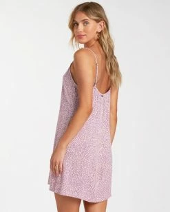 BILLABONG Blooming Dress LIT UP LILAC -Women Clothing Shop abjwd00191 billabongw lul bck1