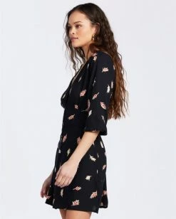 BILLABONG Love Potion Dress BLACK -Women Clothing Shop abjwd00196 billabongw blk sd1