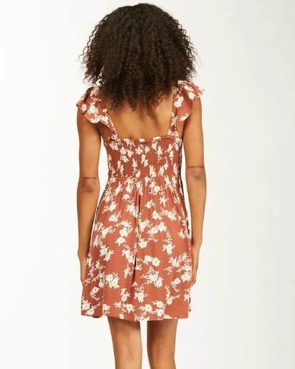 BILLABONG Forever Yours Dress CHOCOLATE 3 BILLABONG Forever Yours Dress CHOCOLATE - Image 3