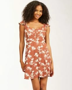 BILLABONG Forever Yours Dress CHOCOLATE