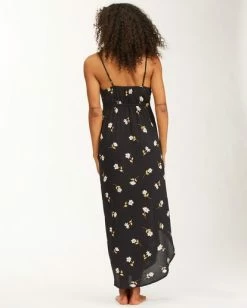 BILLABONG Like Minded Maxi Dress BLACK -Women Clothing Shop abjwd00208 billabongw blk bck1