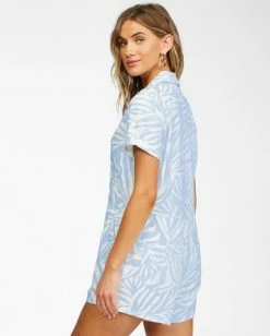 BILLABONG Heads Up Romper CLEAR SKY -Women Clothing Shop abjwd00248 billabongw csy bck1