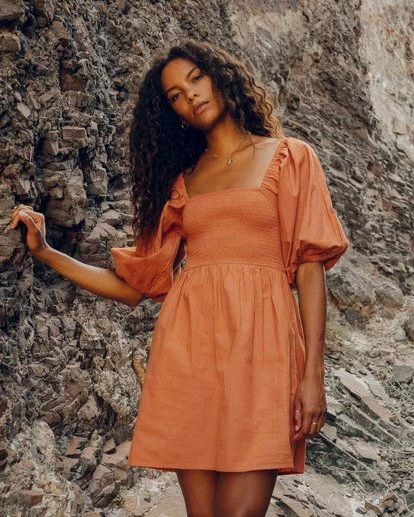 BILLABONG Paradise Days Mini Dress SAHARA 1 BILLABONG Paradise Days Mini Dress SAHARA