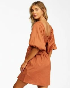 BILLABONG Paradise Days Mini Dress SAHARA 8 BILLABONG Paradise Days Mini Dress SAHARA -Women Clothing Shop abjwd00250 billabongw brz sd1