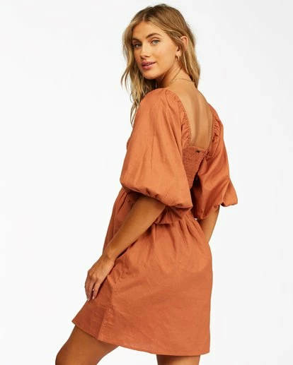 BILLABONG Paradise Days Mini Dress SAHARA 4 BILLABONG Paradise Days Mini Dress SAHARA - Image 4