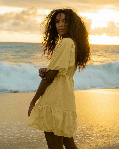 BILLABONG Be Mine Babydoll Dress SALT CRYSTAL 1 BILLABONG Be Mine Babydoll Dress SALT CRYSTAL